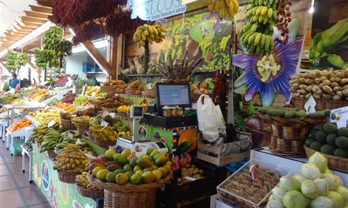 Madeira - květinová a turistická - Funchal tržnice