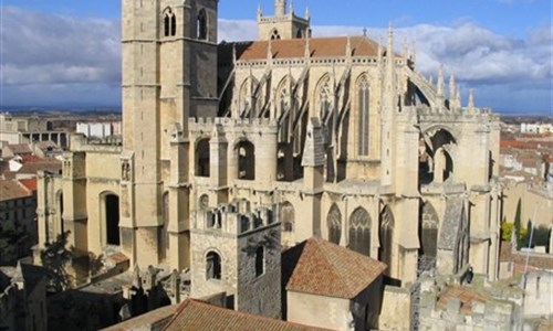 Languedoc a Rousillon letecky - Languedoc - narbonne cathedral