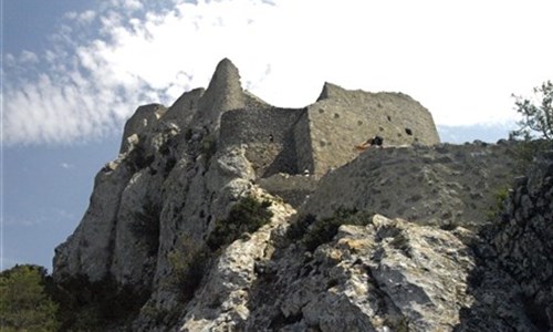 Languedoc, kraj Katarů a kaňon Ardèche - letecky - Languedoc - Quéribus