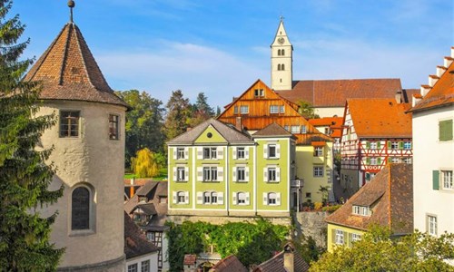 S kartou do tří zemí u Bodamského jezera a do kraje Heidi - S kartou do tří zemí u Bodamského jezera - Meersburg staré město