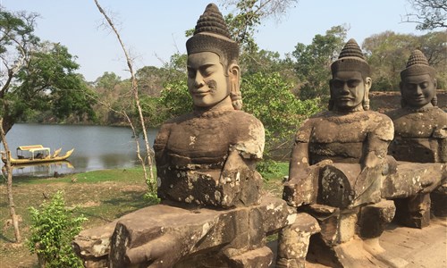 Angkor Wat a koupání v Kambodže - Kambodža - Angkor Thom