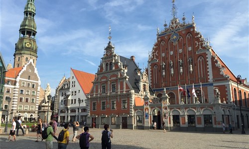 Litva, Lotyšsko, Estonsko - letecky - Lotyšsko - Riga, dům Černohlavců