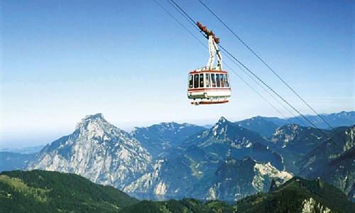 Jezero Traunsee, zámek Orth a Linc