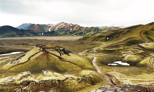 Island - mezi ledovci, sopkami a horkými prameny - Island, okolí Landmannalaug​ar (Duhové hory)