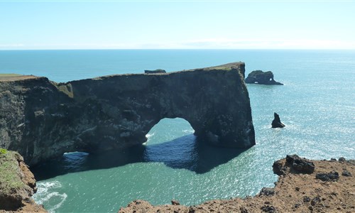 Krásy Islandu s turistikou - Dýrholaey - Brána Islandu, nejjižnější bod