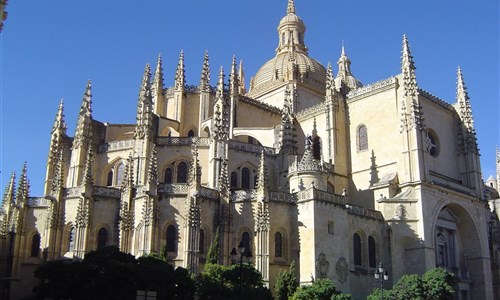 Poklady španělského kulturního dědictví UNESCO - letecky - Španělsko, Segovia