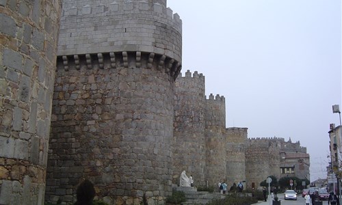 Poklady španělského kulturního dědictví UNESCO - letecky - Španělsko, Avila