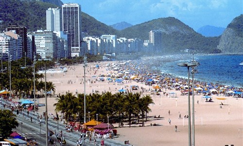 Rio de Janeiro, karneval - Rio de Janeiro - pláž Copacabana
