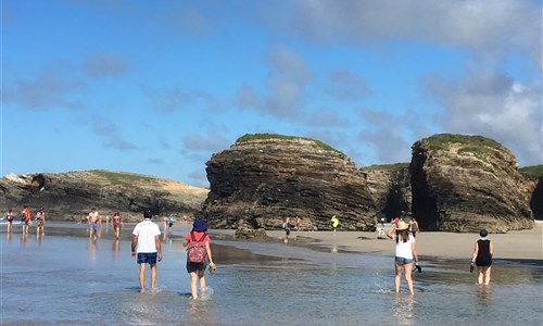 Svatojakubská pouť 2 - severní cestou přes Kantábrii, Asturii a Picos de Europa do Santiaga de Compostela - letecky - Svatojakubská severní pouť - Playa de las catedrales