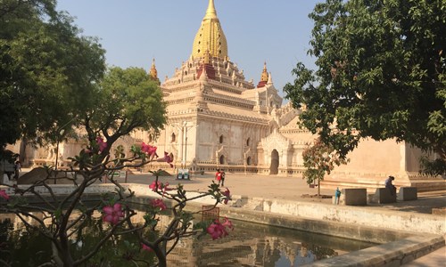 Myanmar - památky, příroda, koupání - Bagan - Ananda Pagoda