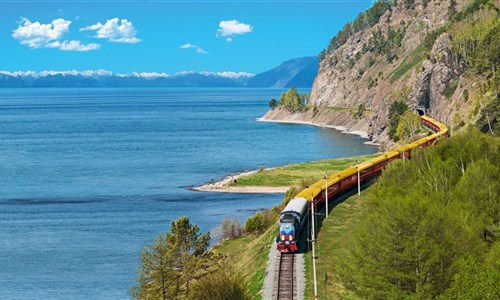 Jezero Bajkal - návrat do přírody - letecky - Bajkal - Transsibiřská magistrála