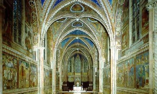 Antika a renesance - Bazilika Assisi