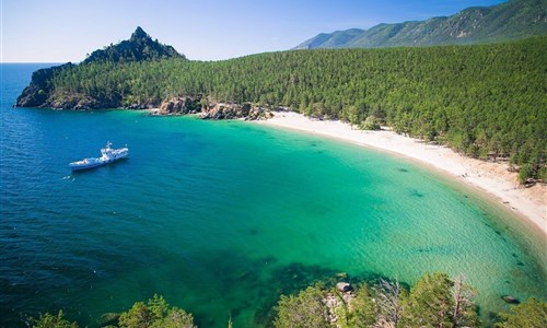 Jezero Bajkal - návrat do přírody - letecky - Babushka bay