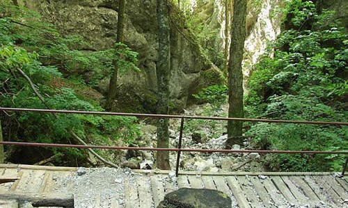 Skrz naskrz Hohewandem a souteskou Steinwandklamm - Rakousko, Steinwandklamm