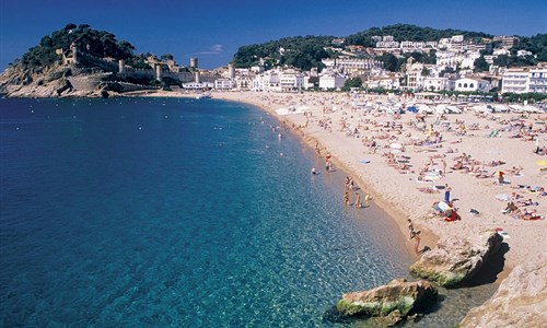 Hotel Don Juan Tossa*** - letecky - Španělsko, Costa Brava, Tossa de Mar - hotel Don Juan Tossa, pláž