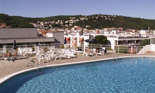 Hotel Don Juan Tossa*** - letecky - Španělsko, Costa Brava, Tossa de Mar - hotel Don Juan Tossa, bazén
