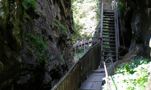 Wallis, kanton plný čtyřtisícovek - Gornerschlucht, Švýcarsko