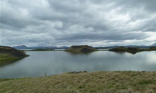 Island - velký okruh pro pokročilé - Island, jezero Mývatn