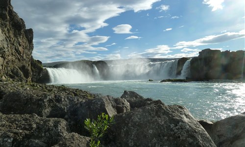 Island - velký okruh pro pokročilé - Island, vodopád Godafoss