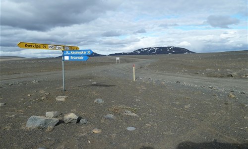 Island - západní fjordy - Island, vnitrozemské cesty