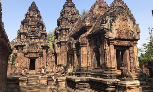 Laos a Kambodža - Angkor - chrám Banteay Srei