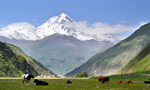 Gruzie s turistikou nejen po Kavkazu - Údolí Sno pod Kazbekem