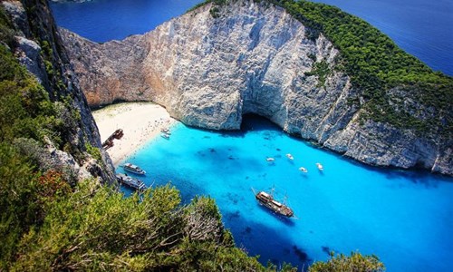 Zakynthos a Kefalonie - Řecko- Kefalonie, Zakynthos, Navaggio Beach