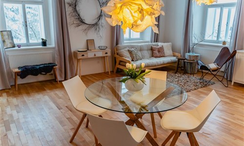 Penzion Stará škola - Apartmán I.A-obývací pokoj