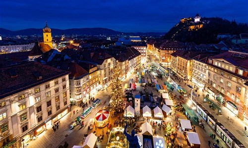 Advent v Záhřebu a Grazu s koupáním v termálech a degustací vín - Advent Graz a Záhřeb