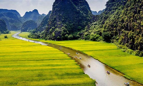 Přírodní skvosty severního Vietnamu - Tam Coc