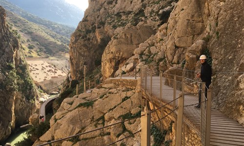 Málaga, město věčného léta - letecky z Brna - Desfiladero de los Gaitanes