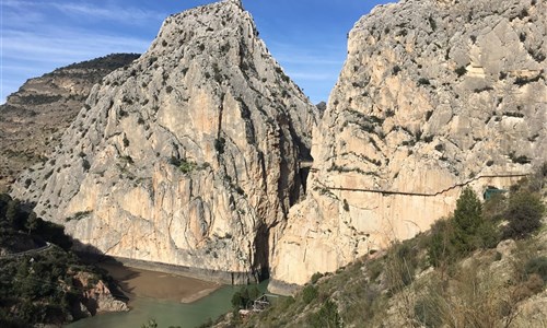 Málaga, město věčného léta - letecky z Brna - Málaga Desfiladero de los Gaitanes