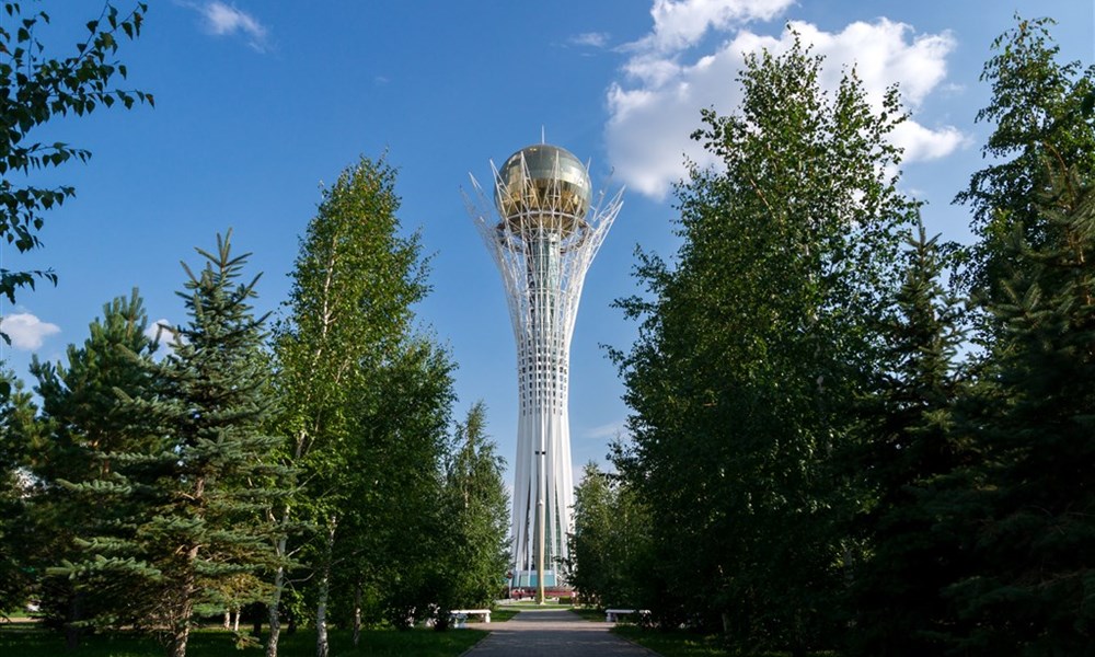 Národní parky a města Kazachstánu