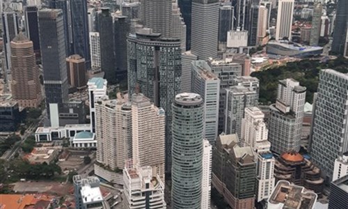 Poznávání Malajsie s koupáním na Langkawi - Kuala Lumpur - vyhlídka z věže