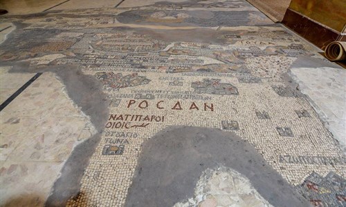 Velký okruh Jordánskem - Madaba - mozaiková mapa