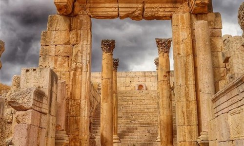 Velký okruh Jordánskem - Jerash - katedrála