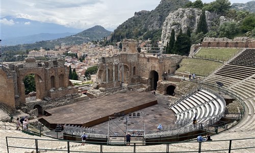To nejlepší ze Sicílie - letecky - Amfiteátr v Taormině