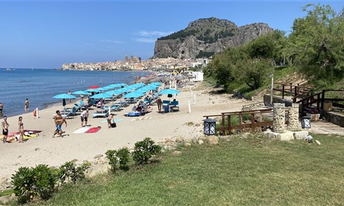 To nejlepší ze Sicílie - letecky - pláž v Cefalu