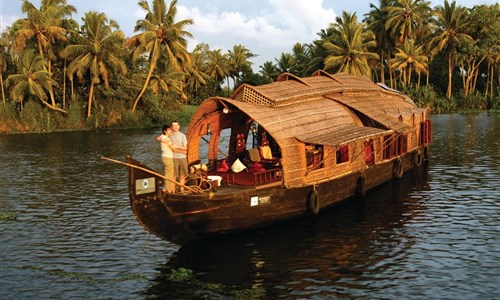 Jižní Indie - hinduistické klenoty a pohoda pláží - Kettuvallams - hausbót