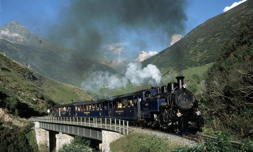 Švýcarská parní nostalgie - Wylerbruck u Realpu