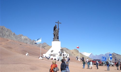 Velký okruh Argentinou - hranice s Chile - Cristo Redendor
