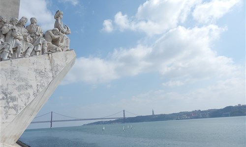 Lisabon, letecký víkend s průvodcem - řeka Tejo u Památníků objevitelů