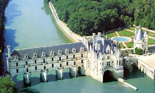 Zámky na Loiře - za Johankou z Arku - letecky - Chenonceau Chateau