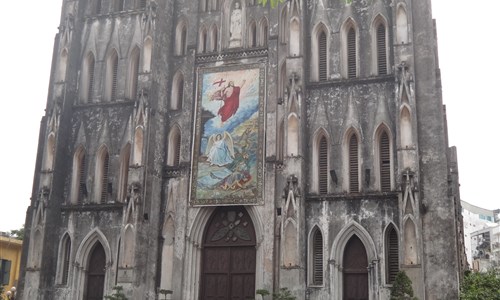 Okruh Vietnamem - cesta za romantikou - Hanoj - katedrála sv. Josefa