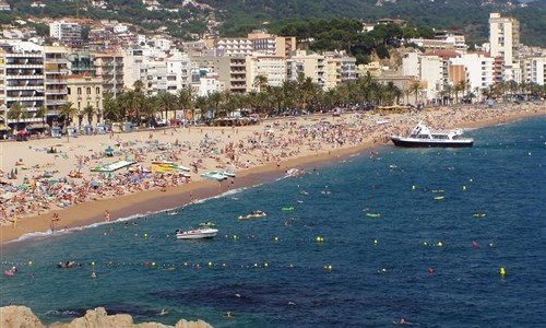 Lloret de Mar - Španělsko, Costa Brava - Lloret de Mar, centrální pláž