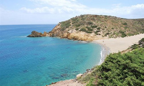 Turistika a koupání na jihovýchodní Krétě - Řecko, Kréta - pláž Vai