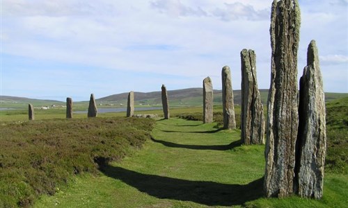 Skotsko, Orkneje - letecky - Orknejské ostrovy - Ring of Brodgar