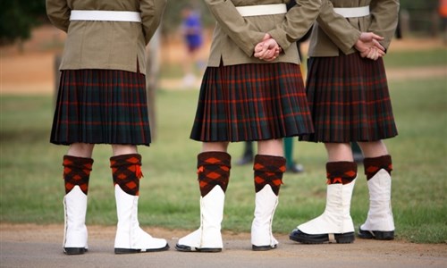 Skotsko, Orkneje - letecky - Skotsko - kilt